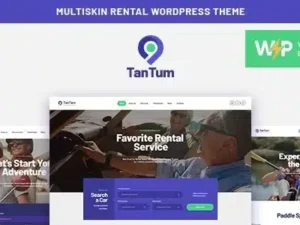 TanTum Car, Scooter, Boat & Bike Rental Services WordPress Theme