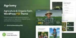 Agriomy – Agriculture & Organic Farm Gutenverse FSE WordPress Block Theme