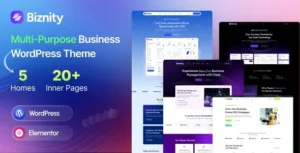 Biznity – Multipurpose Business WordPress Theme
