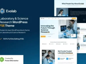 Evolab – Laboratory & Science Research WP Theme