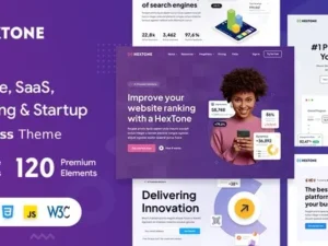 HexTone – Software, SaaS & Startup WordPress Theme