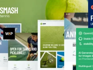 Smash – Padel, Squash & Tennis WordPress Theme