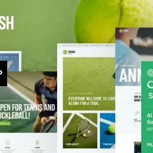 Smash – Padel, Squash & Tennis WordPress Theme