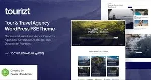 Tourizt – Tour & Travel Agency Gutenverse FSE WordPress Block Theme