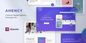 AHENCY – Creative Digital Agency Elementor Template Kit For WordPress & WooCommerce