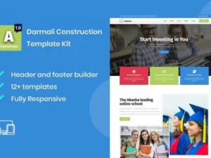 Abasha – Education & Learning Courses Elementor Template Kit For WordPress & WooCommerce