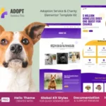 Adopt – Adoption Service & Charity Elementor Template Kit For WordPress & WooCommerce