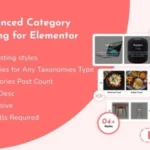 Advanced Category Listing for Elementor for wordpress