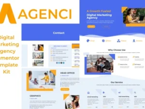 Agenci – Digital Marketing Agency Elementor Template Kit For WordPress & WooCommerce
