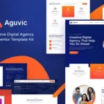 Aguvic – Creative Digital Agency Elementor Template Kit For WordPress & Woocommerce