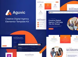 Aguvic – Creative Digital Agency Elementor Template Kit For WordPress & Woocommerce
