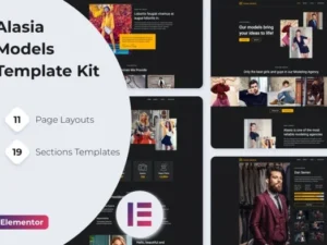 Alasia – Model Agency Elementor Template Kit For WordPress & WooCommerce