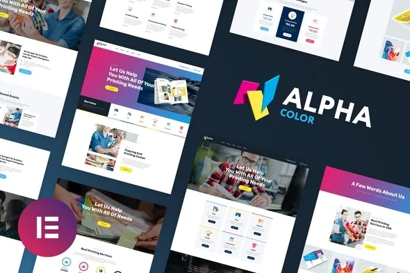 AlphaColor – Design & Printing Elementor Template Kit For WordPress & WooCommerce