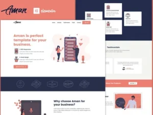 Aman – Multipurpose Elementor Template Kit For WordPress & WooCommerce