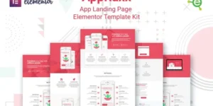 AppRaxx – App Landing Page Elementor Template Kit For WordPress & woocommerce