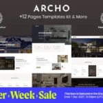 Archo – Architecture & Interior Elementor Template Kit For WordPress & WooCommerce
