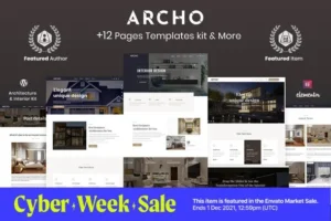 Archo – Architecture & Interior Elementor Template Kit For WordPress