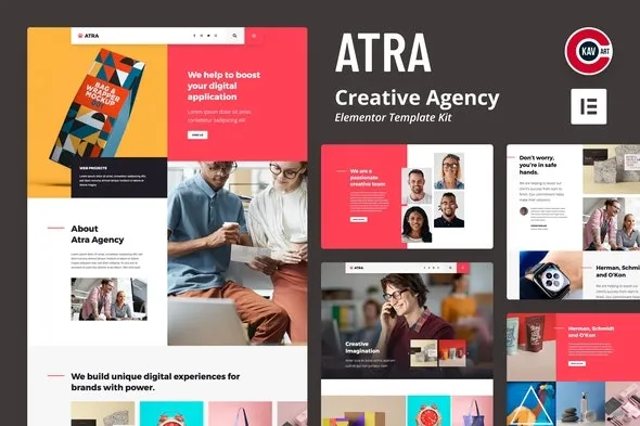 Atra – Creative Agency Elementor Template Kit For WordPress & Woocommerce