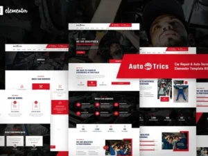 AutoTrics – Car Repair & Auto Service Elementor Template Kit For WordPress & WooCommerce
