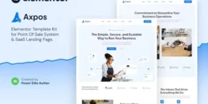 Axpos – Point Of Sale Software Elementor Template Kit For WordPress & WooCommerce