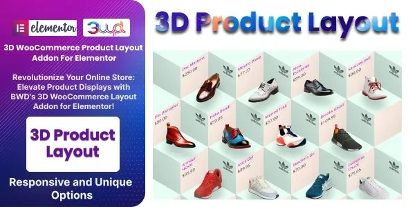 BWD 3D WooCommerce Product Layout – Addon For Elementor