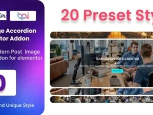 BWD Blog Post Image Accordion Addon For Elementor for wordpress
