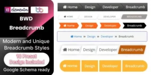 BWD Breadcrumb Addon For Elementor for wordpress