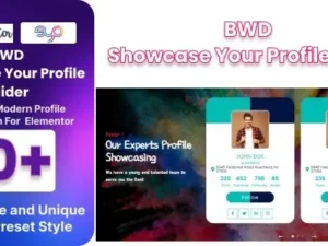 BWD Showcase Your Profile Slider for Elementor for wordpress