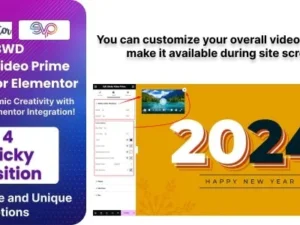 BWD Sticky Video Prime Addon For Elementor for wordpress