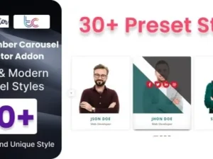 BWD Team Member Carousel Addon For Elementor for wordpress