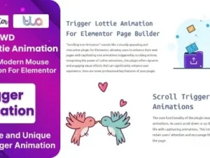 BWD Trigger Lottie Animation Addon For Elementor for wordpress