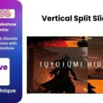 BWD Vertical Split Slideshow- Addon For Elementor for wordpress