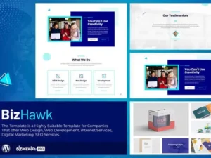 BizHawk – Corporate Agency Elementor Template Kit For WordPress & WooCommerce