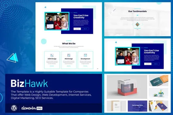 BizHawk – Corporate Agency Elementor Template Kit For WordPress & WooCommerce