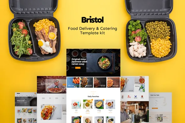 Bristol – Food Delivery & Catering Elementor Template Kit For WordPress & wooCommerce