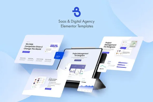 Burto – Saas & Digital Agency Elementor Template Kit For WordPress & WooCommerce
