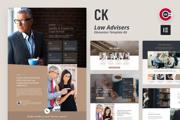 CK – Lawyer Template Kit For WordPress & WooCommerce