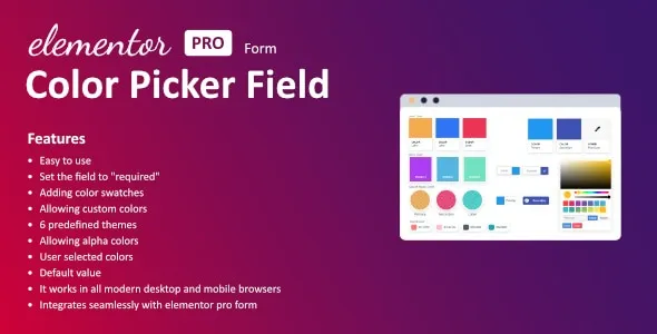 Color Field for Elementor form for wordpress