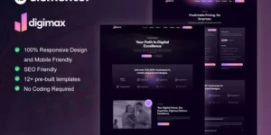 Digimax – Digital Marketing Agency Elementor Template Kit for WordPress & WooCommerce