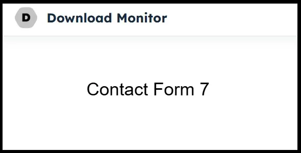 Download Monitor Contact Form 7 For WordPress