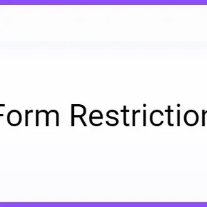 Everest Forms Form Restriction for WordPress