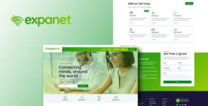 Expanet Broadband & Internet Services Elementor Template Kit For WordPress