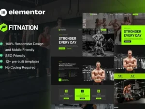 FitNation – Gym & Fitness Elementor Template Kit For WordPress & Woocommerce