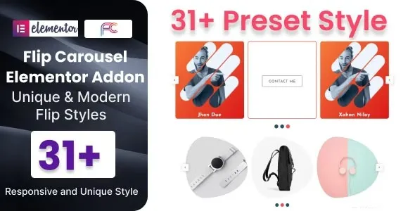 Flip Carousel – Addon For Elementor