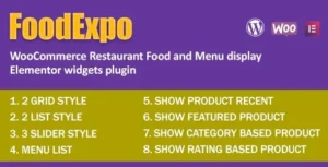 FoodExpo – WooCommerce Restaurant Food Menu Elementor widget