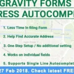 Gravity Forms Address Autocomplete for wordpress