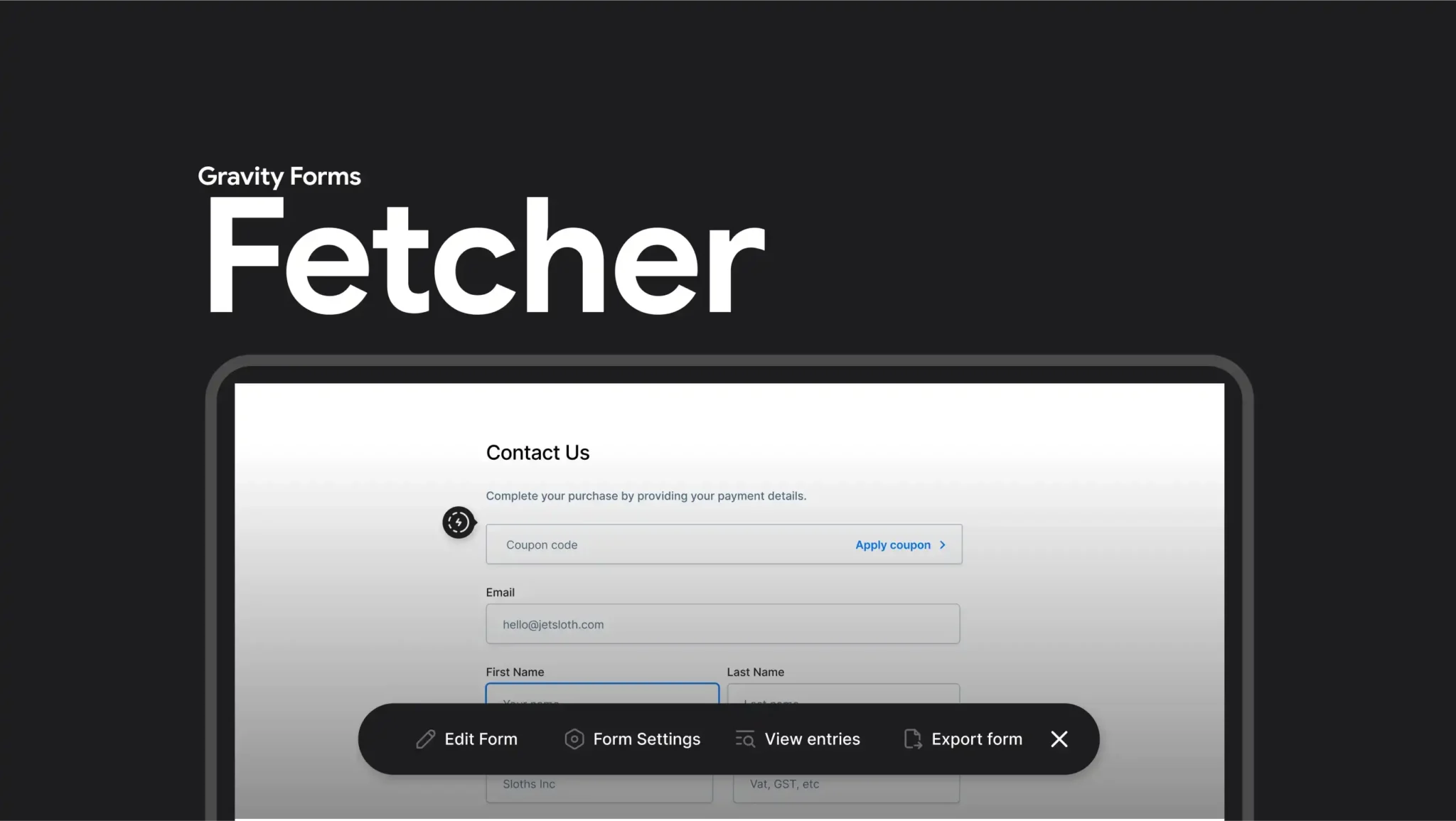 Gravity Forms Fetcher – Jetsloth for wordpress