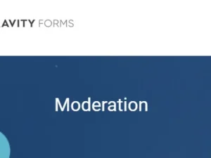 Gravity Forms Moderation for wordpress