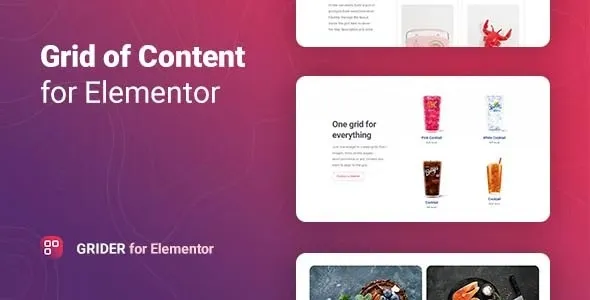 Grider – Grid of Content and Products for Elementor for wordpress
