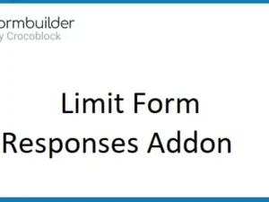 JetFormBuilder Limit Form Responses For WordPress